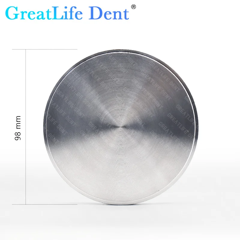 GreatLife Dent 98mm GR5 CAD CAM Dental Titanium Discs Titanium Alloy Disk Restoration Materials for Implant Abutments Frameworks