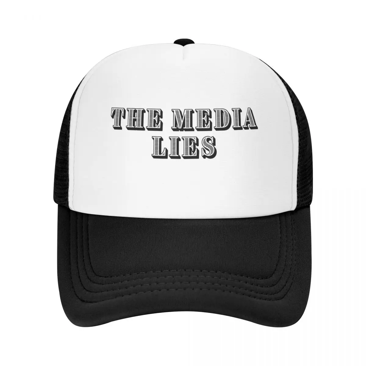 THE MAINSTREAM MEDIA LIES Baseball Cap Horse Hat Hat Man For The Sun Sunhat Sunscreen Men Caps Women's