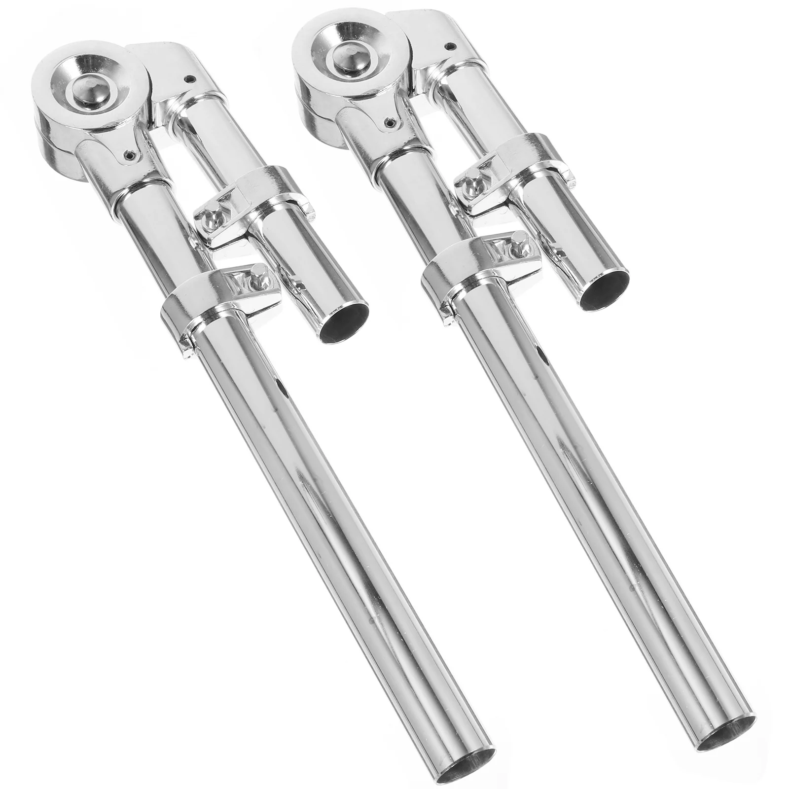 

1Pair Drum Stand Tom Drum Bracket Adjustable Length Metal Suspension Design Stable Reliable Performance Display Hardware