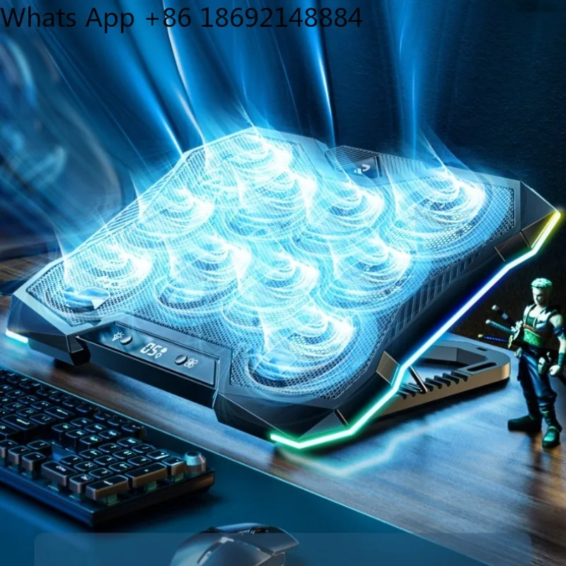 notebook-radiator-base-game-book-wind-pressure-ambient-light-silent-fan-cooling-cooling-bracket