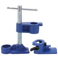 Heavy-Duty G3/4 Wood Gluing Pipe Clamp Set - Quick Release Malleable Steel for Woodworking Workbench
