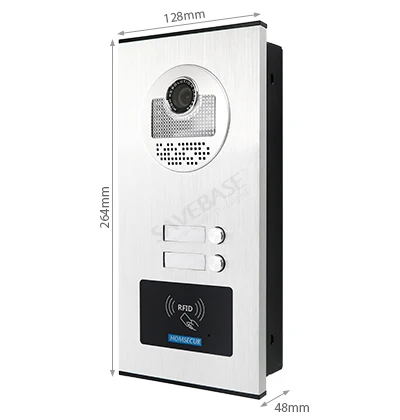 (Not Standalone) HOMSECUR 2 Families ID Access Camera 530C-2 For XSL Video Door Phone Intercom System