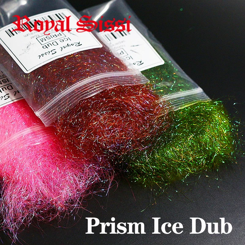 5bags/set super fine Prism ice dub Fly Tying Dubbing material Synthetic Sparkle Dubbing Fiber for Nymph Scud salmon trout flies