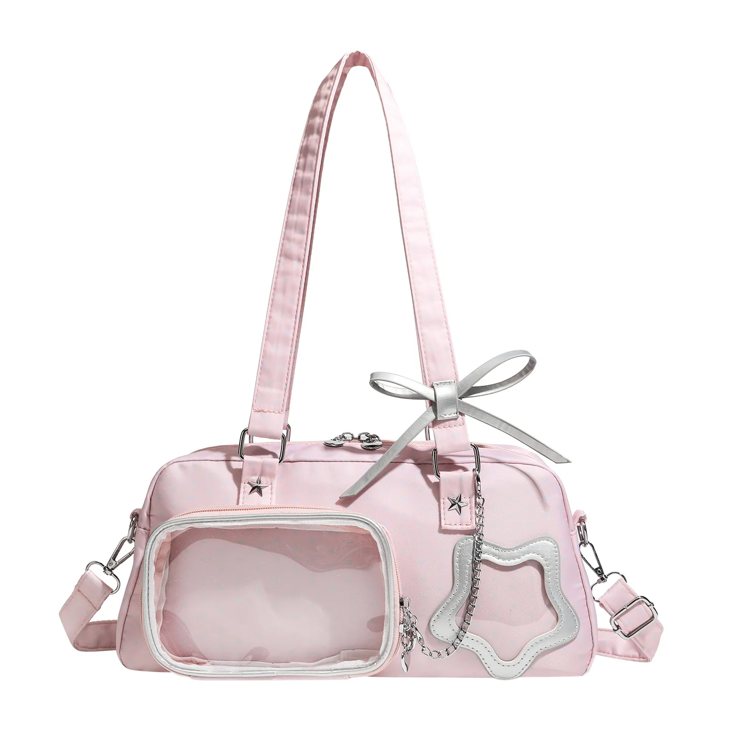 

Прозрачная сумка-ита-бэг Kawaii, водонепроницаемая сумка через плечо для путешествий, подарков и работы