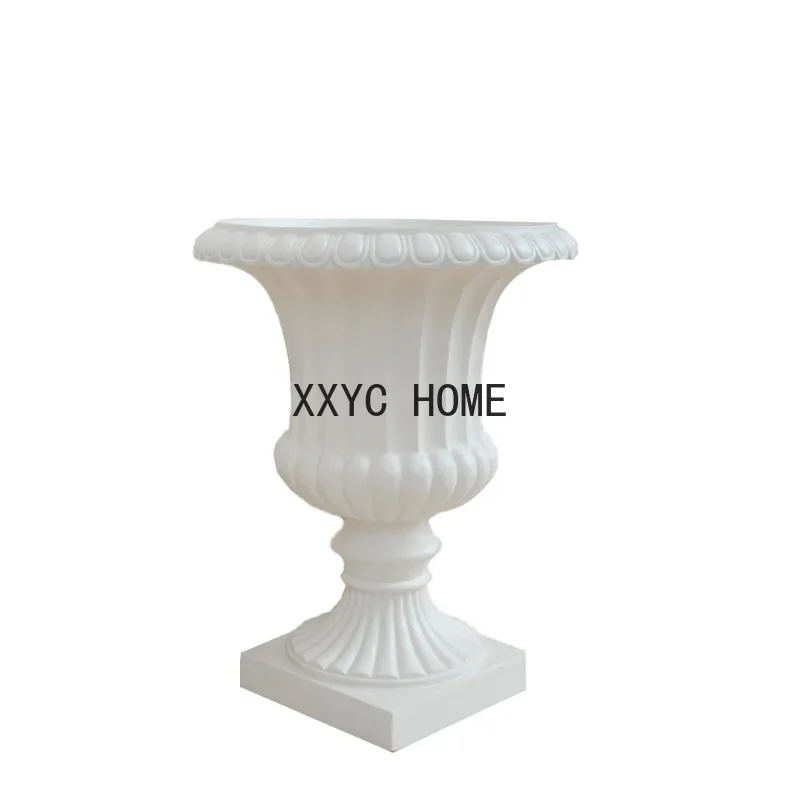 

Grp Цветочный горшок Открытый Балкон Сад Макет Двор Белые Ретро Украшения Европейский Стиль Посадка Бассейн на высоких ножках Простой