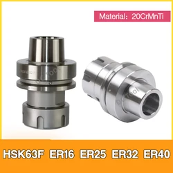 HSK63F HSK ER Tool Holder ER16 ER25 ER32 ER40 Tool Holder HSK 63F ER Engraving Woodworking Machine HSK63F Cnc Tool Holder