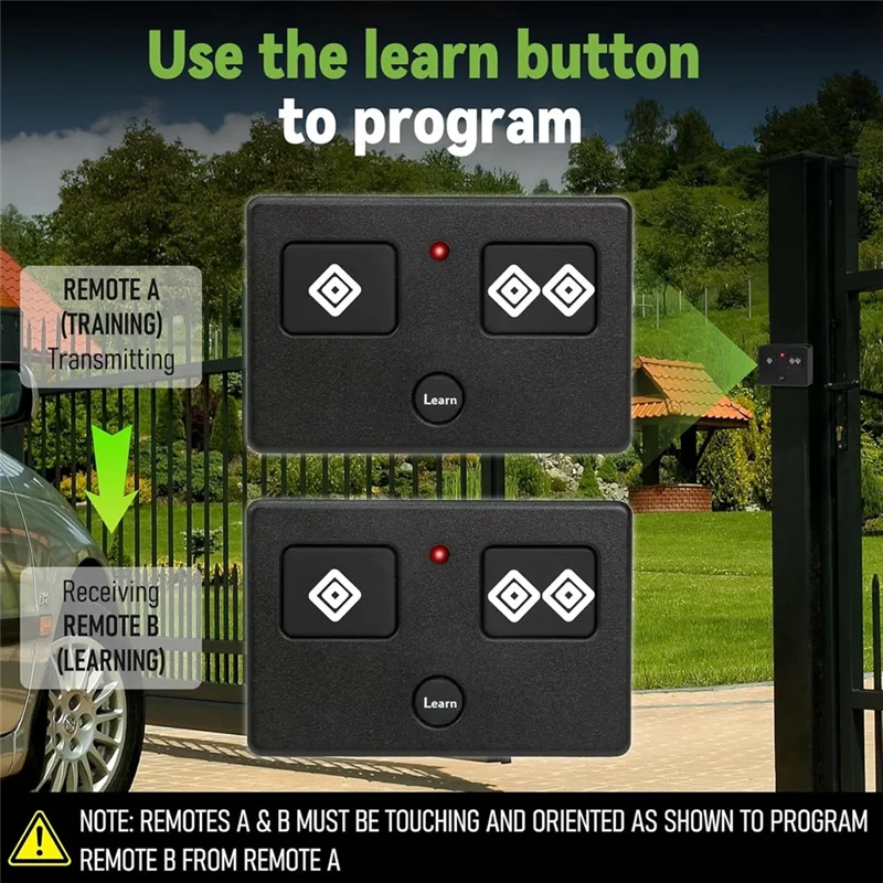 

ABGI-For Ghost Controls 3-Button Remote Transmitter For Ghost Gate Opener Remote For Ghost Gate Opener Accessories