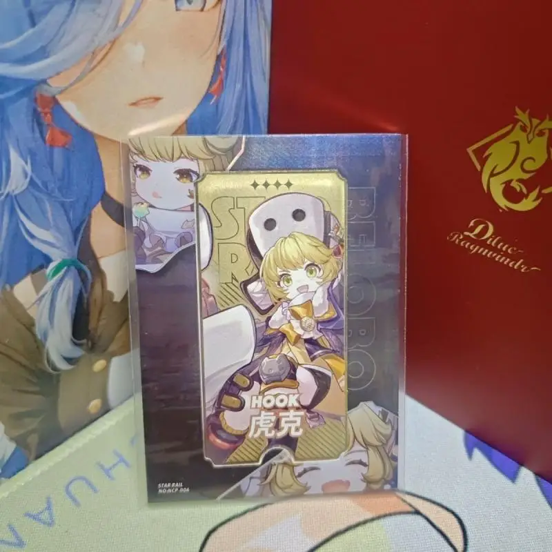 Anime Goddess Story Rare NCP Metal Refraction Game Cards March 7th Pelageya Hook Toys for boys Collectible Card Birthday Present