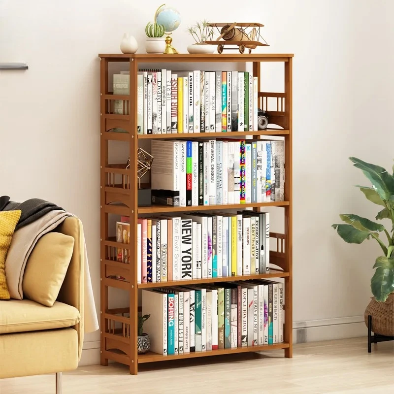 For Simple Bookshelf Shelf Floor-to-ceiling Home Student Bookshelf Children's Bookcase Solid Wood