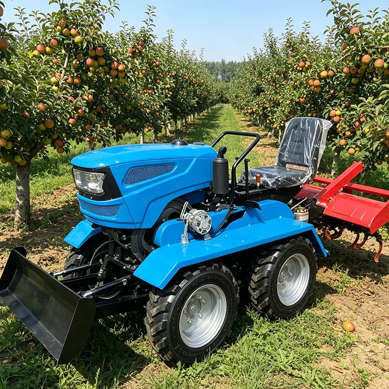 

Customized Upgraded Rotary Tiller, 35 HP Wheeled Tractor, Four-Wheel Multifunctional Agricultural Cultivator