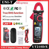 UNI-T UT210D UT210E Clamp Meter Professional AC DC Current Pliers Ammeter True RMS Digital Multimeter Electrical Multi Tester