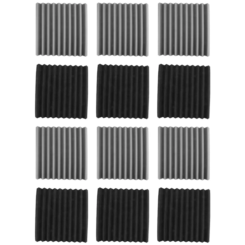 

ABHT-36 Pack Self-Adhesive Acoustic Panels,12X12x1 Inch Sound Proof Foam Panels,Soundproof Wall Panels For Home Studio