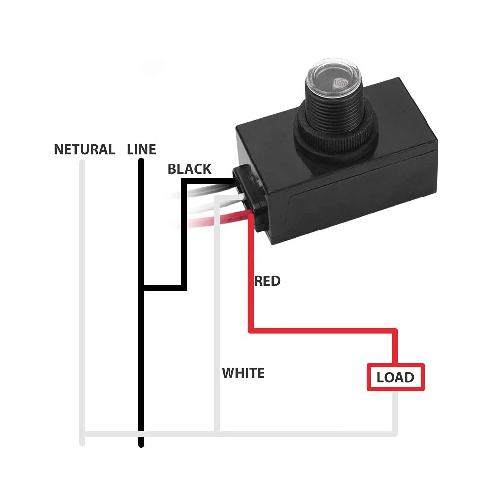 

Автоматический фотоэлектрический датчик света от сумерения до рассвета для энергосбережения!