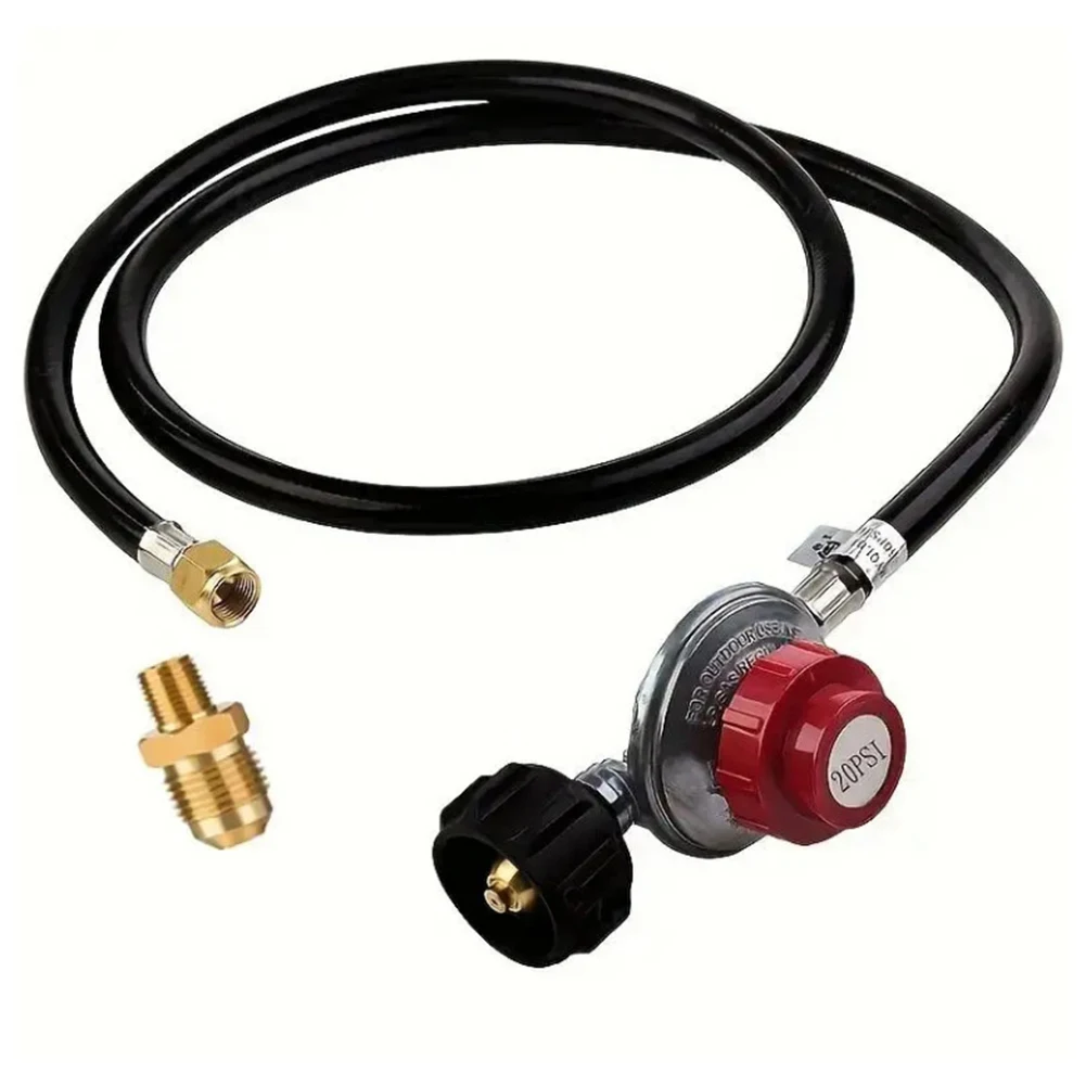 

Red Adjustable Pressure Regulator Adjustable Gas Regulator For Appliances Leak-Free Operation Customizable Output Pressure