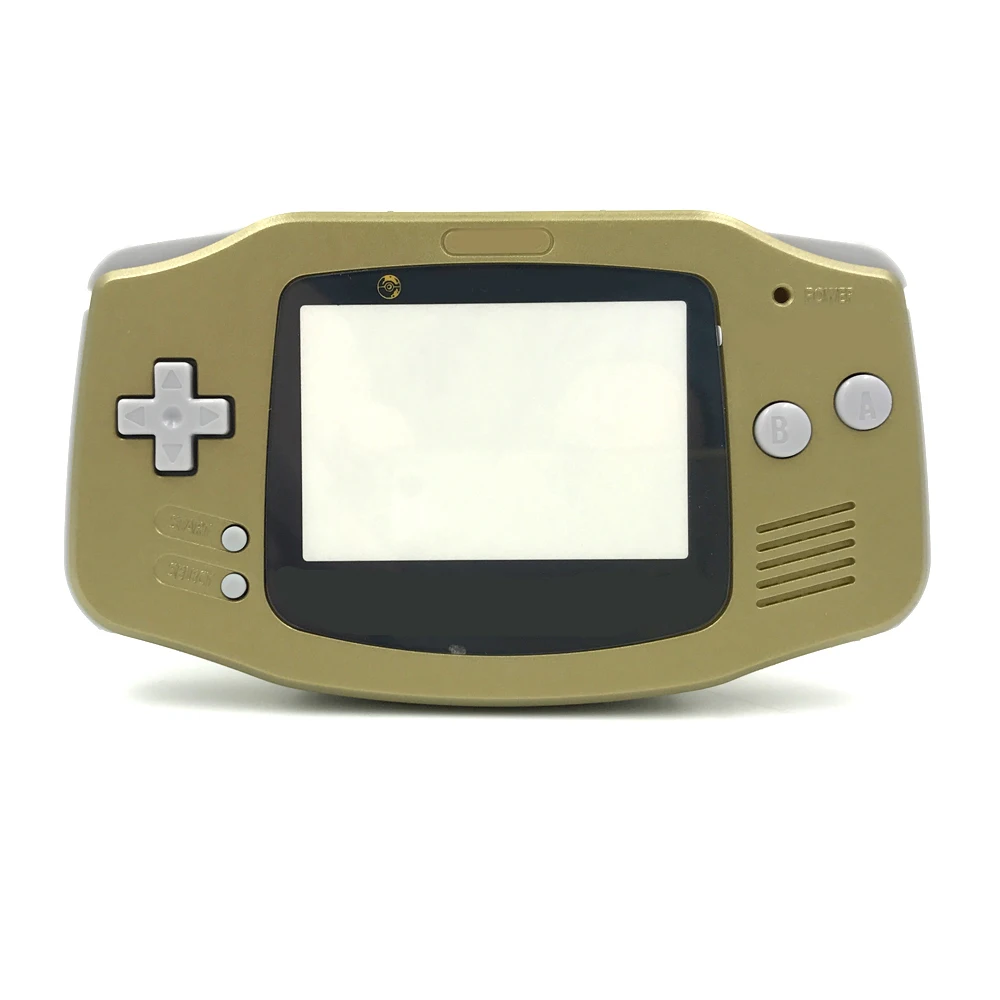 Pełny zestaw obudowa skrzynki pokrywa w/ekran osłona obiektywu podkładka gumowa przyciski dla Game Boy Advance GBA console