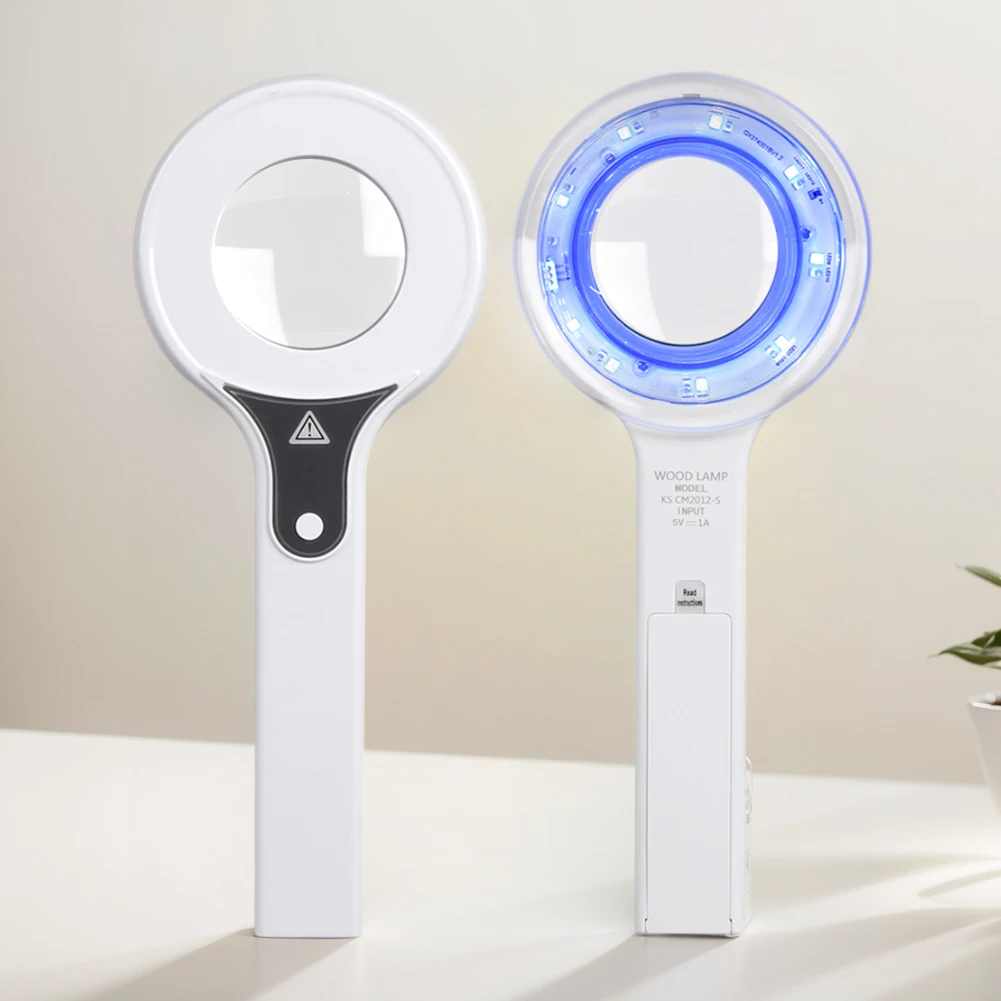 Skin Analyzer Lamp Portable Facial Magnifying Device Handheld Professional Skin Detector Rechargeable for SPA Salon