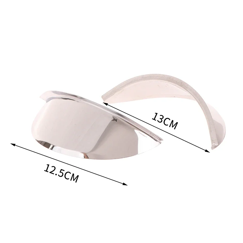 1 Stuk Universele Chrome Metal Scooter Koplamp Regendichte Cover 5.75 "/7" Voor Cafe Racer Motorfiets Voorlamp vizier