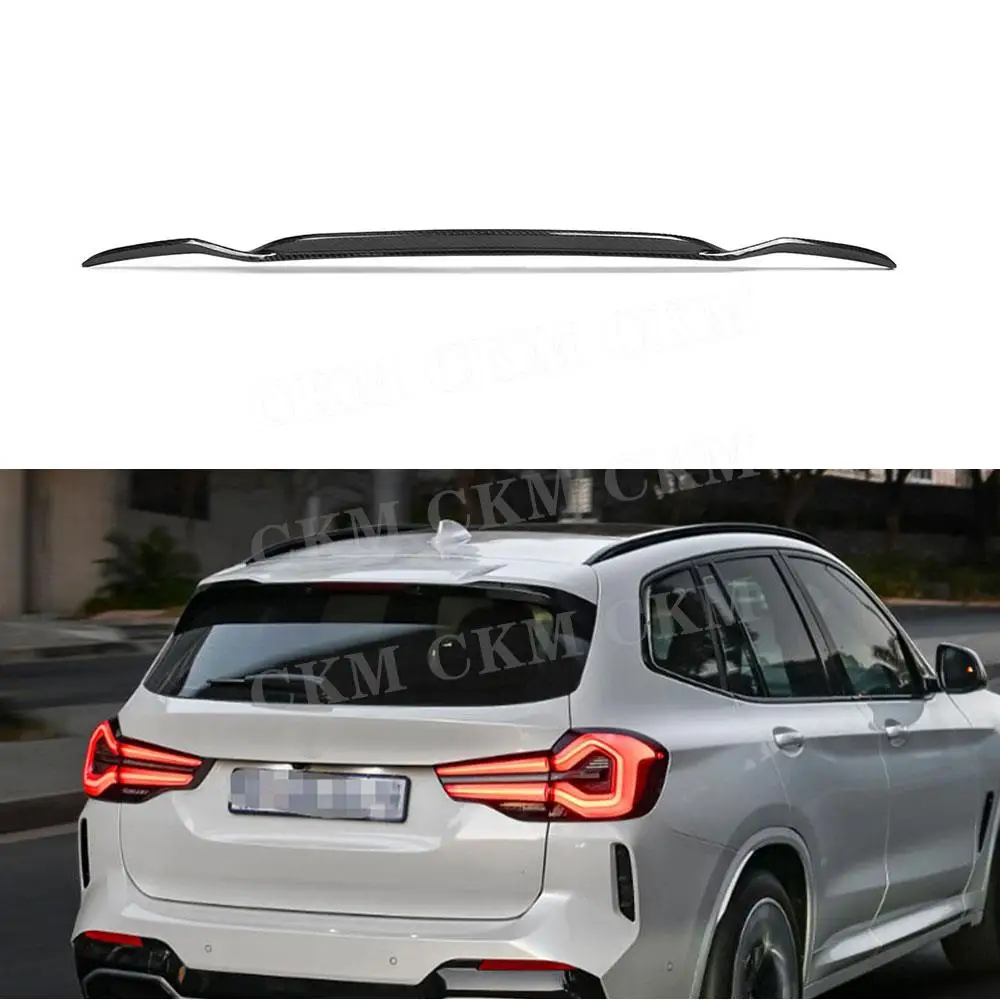 

Carbon Fiber Rear Roof Spoiler Boot Trunk Middle Wings For BMW iX3 G08i 2022 Car Spoiler FRP Black Body Kits Accessories