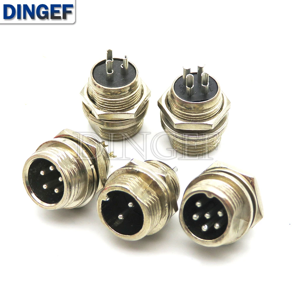 1Set/lot GX12 2/3/4/5/6/7 Pin Male + Female 12mm L88-93 Circular Aviation Socket Plug Wire Panel Connector with Plastic Cap Lid