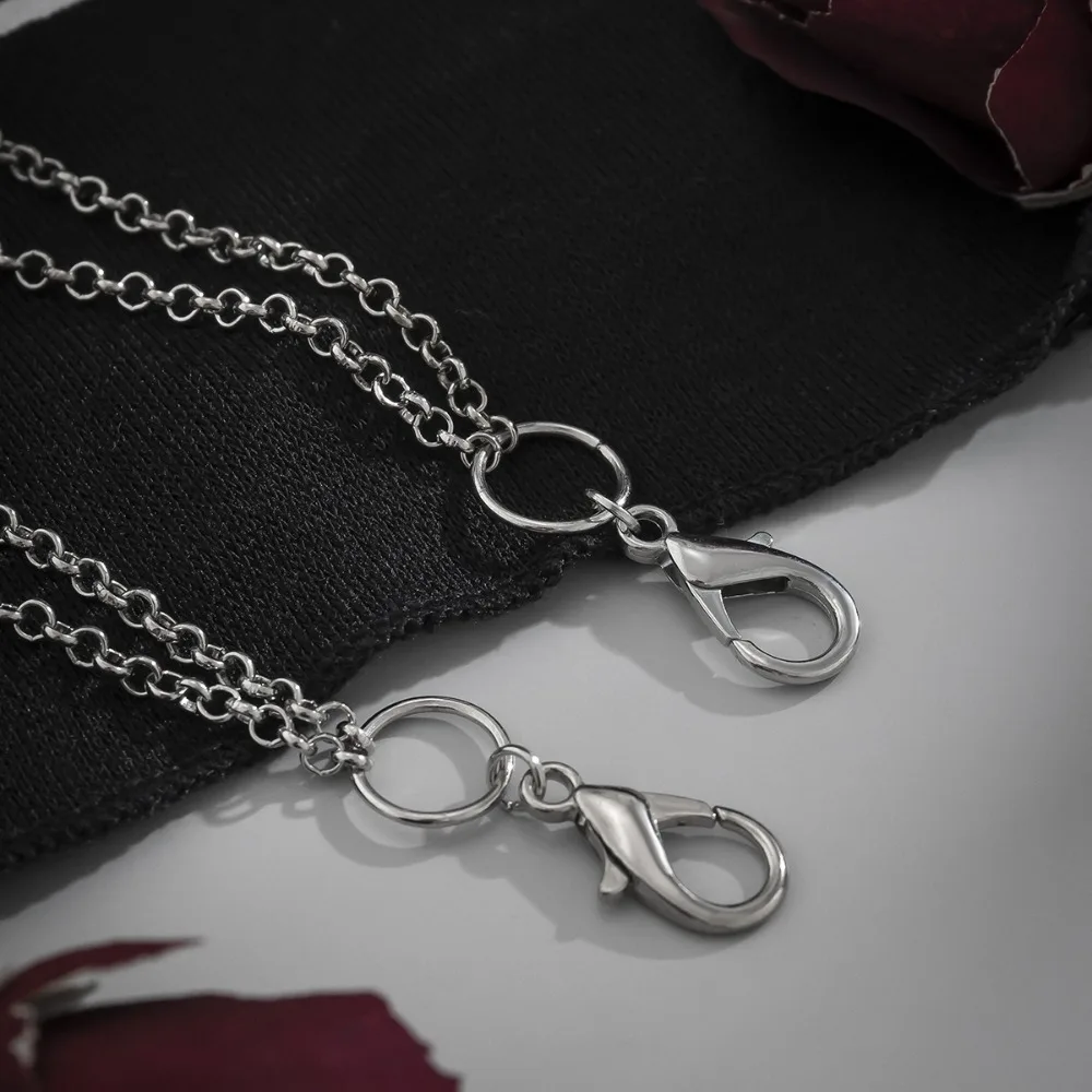 Celana Punk besi, celana jaring laba-laba, orisinalitas rantai dengan rumbai bentuk jaring laba-laba, celana Jeans rantai tubuh Gotik