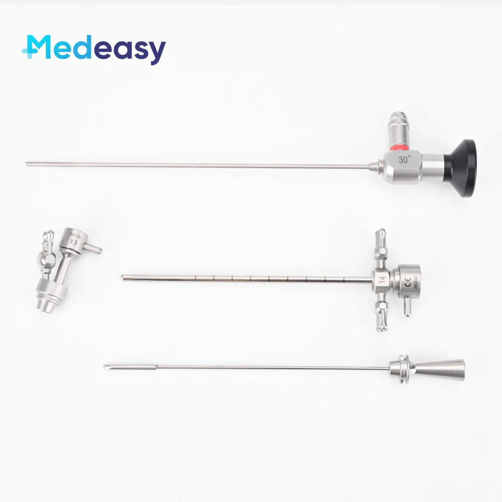 Urology Pediatric Cystoscope Set 0/30 Degree 2.7mm 190mm Length Urological Rigid Endoscope