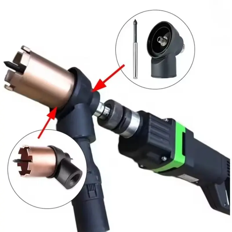 AAAN-Hole Saw Dust Control Dustproof Cover Drill Core Drill Bit Dust Collector Shroud Extractor Dustless Hole