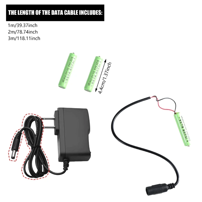 2025 Mới AC100 ~ 240V Đầu Vào Đầu Ra 4.5V 3A Giả Pin Adapter Thay Thế Cho Các Thiết Bị Điện Tử Như Nhiệt Kế Đèn LED