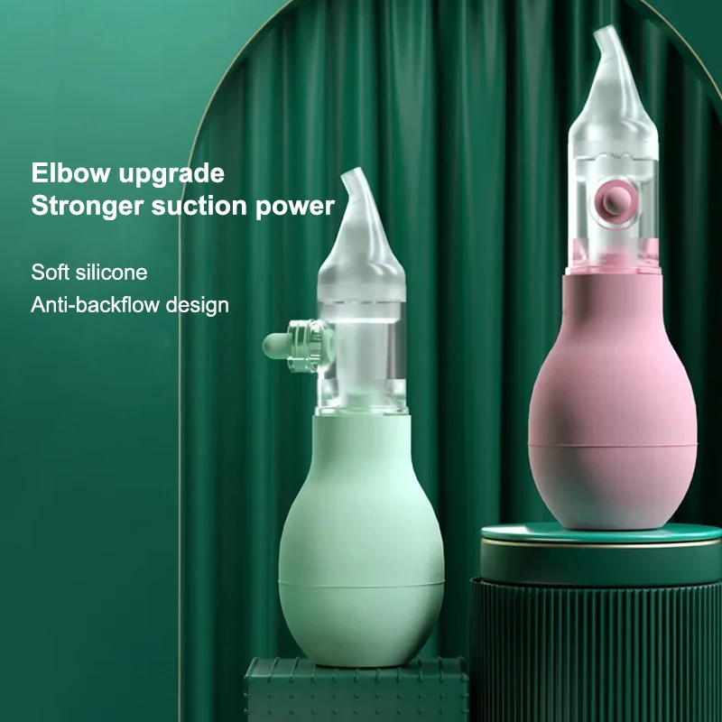 Soft Nasal Aspirator For Newborn Baby Toddler Anti-back Flow Nose Sucker Prevent Nasal Congestion Vacuum Nose Cleaner