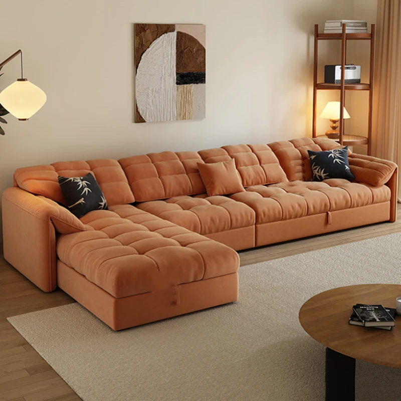 

Simple Modern Unique Couches Sofas Living Room Soft Foam Wood Folding Sofa Bed Puffs Modern Designer Divano Letto Home Furniture