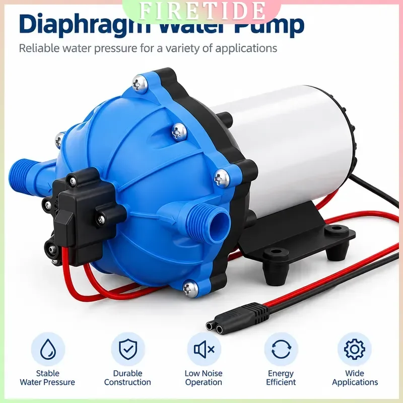 5 Chamber Diaphragm Booster Pump High Flow High Pressure Self Priming Water Pump For Car Wash Spray Irrigation Garden
