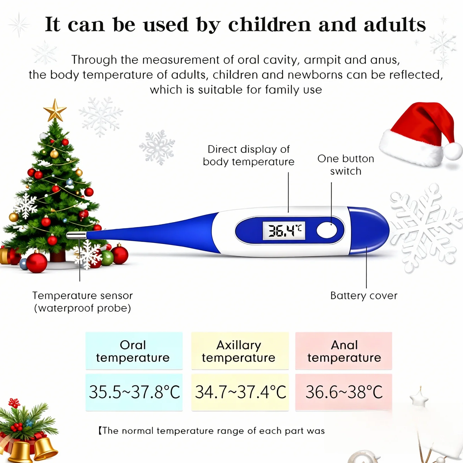 أداة معدات LED الرقمية الطبية أدوات ميزان الحرارة السريع لينة الرأس عيادة للجسم الأذن المنزلية الكبار الأطفال الفم الإبط