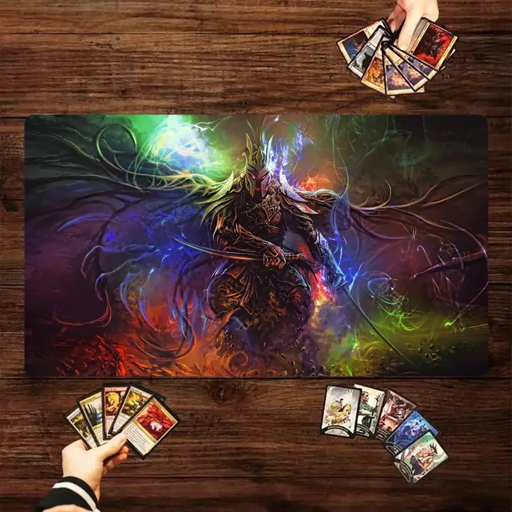 Magnificent Devil and Angel TCG Playmat Magic Card Battle Mat 35X60CM Desk Mat Tapete Magic Mat Non-Slip Durable Stitched Edge