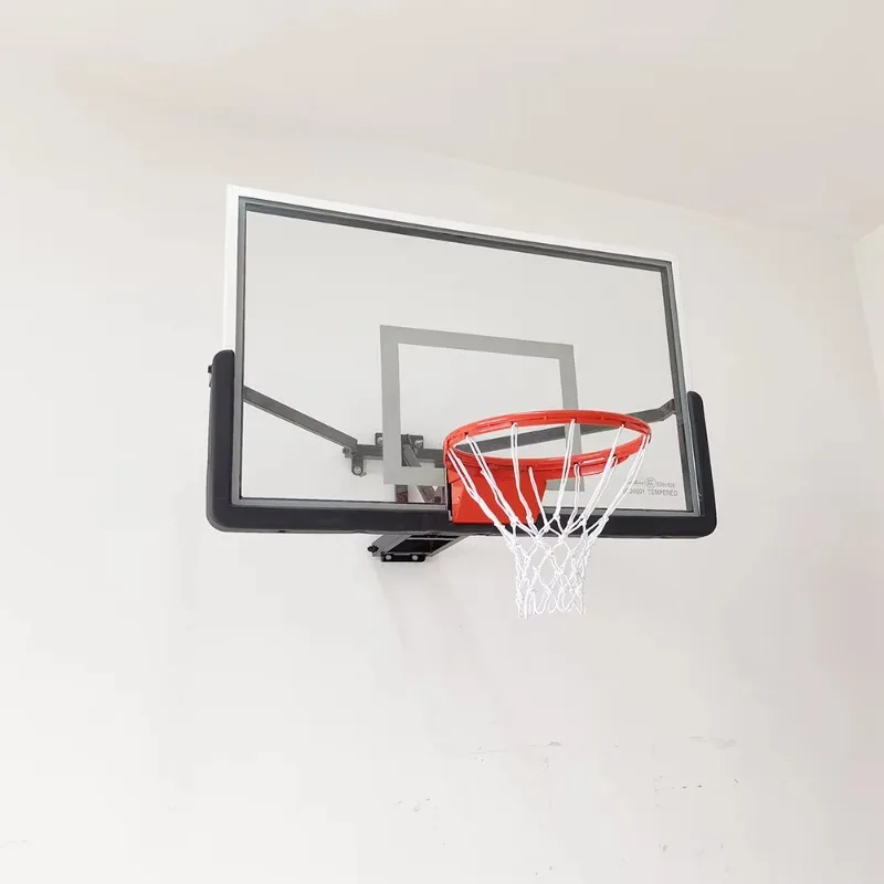 Adjustable Wall Mounted Basketball Hoop Set For Adults - Easy Installation Safe For Indoor Outdoor Wall Safe Stable