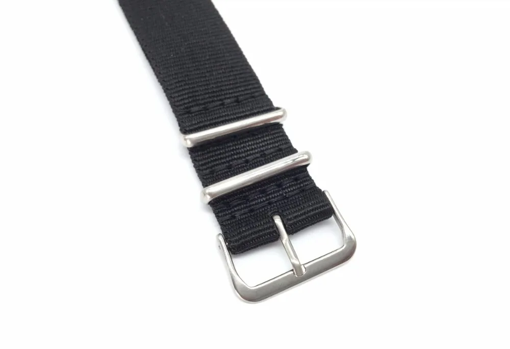 Watch Band 18 20 22 24 Mm Army Khaki Military  Fabric Woven Nylon Watch Strap Band Buckle Belt Accessor