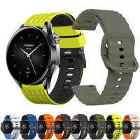 22mm Silicone Bracelet For xiaomi watch S2 S4 47mm Strap For Huami Amazfit GTR 4 3 Stratos 2S/2/3 Smartwatch Watchband Correa