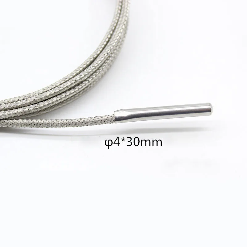 4x30 Probe Type K/E Thermocouple High Temperature Probe Thermal Resistance Temperature Sensor Shielding Wire 0-800℃304 Stainless