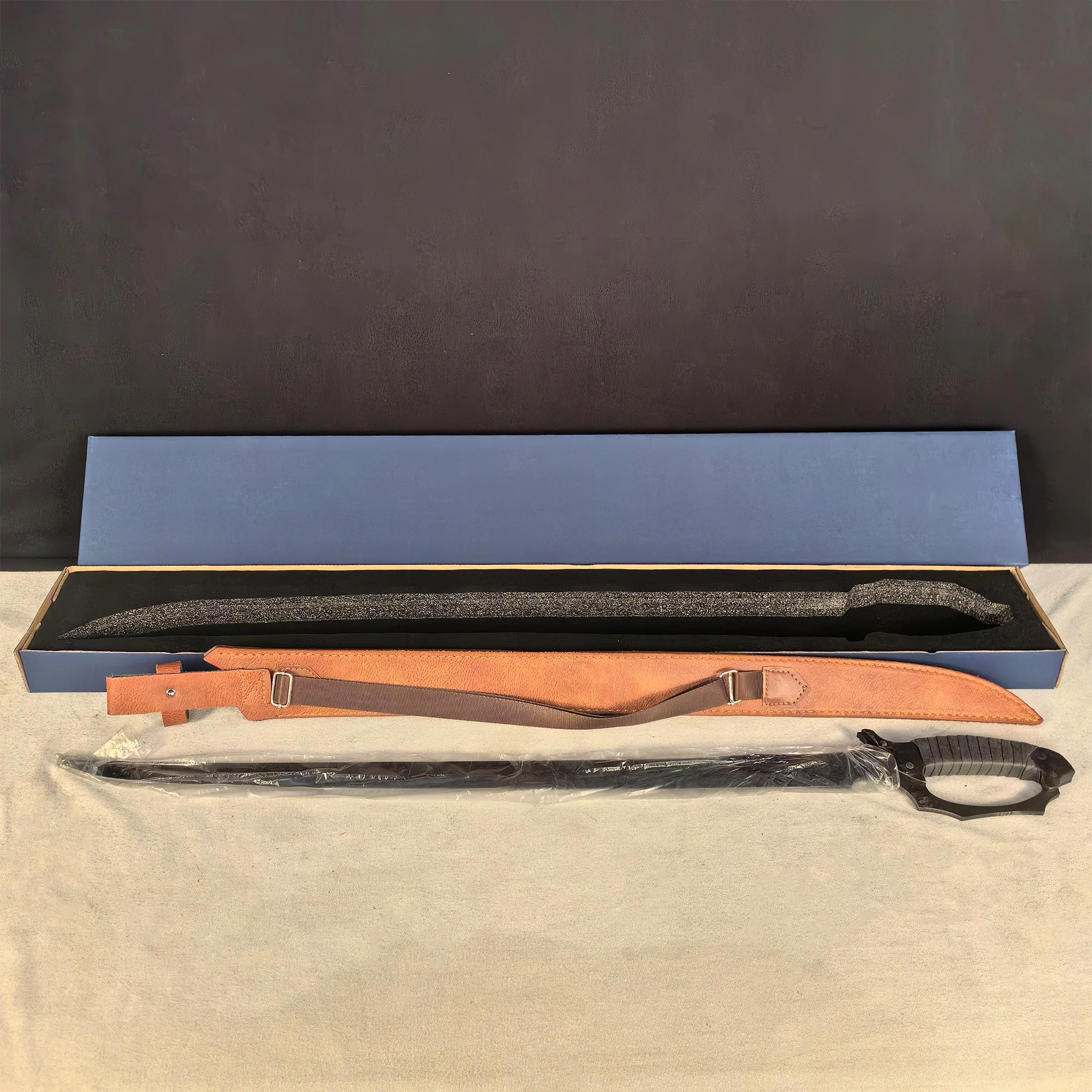 수제 주조 망간강/절단용 검/날카로운/해적 선장/풀탱/야외용