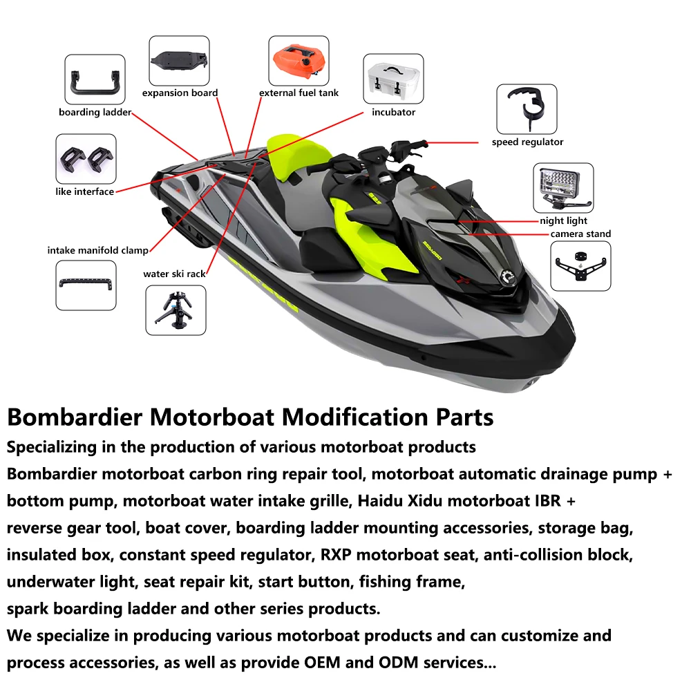 20L White Insulated Cooler Box 295100698 Compatible For Sea-Doo RXT GTX Jet Ski PWC Marine Ice Cooler Water Sport Storage Chest