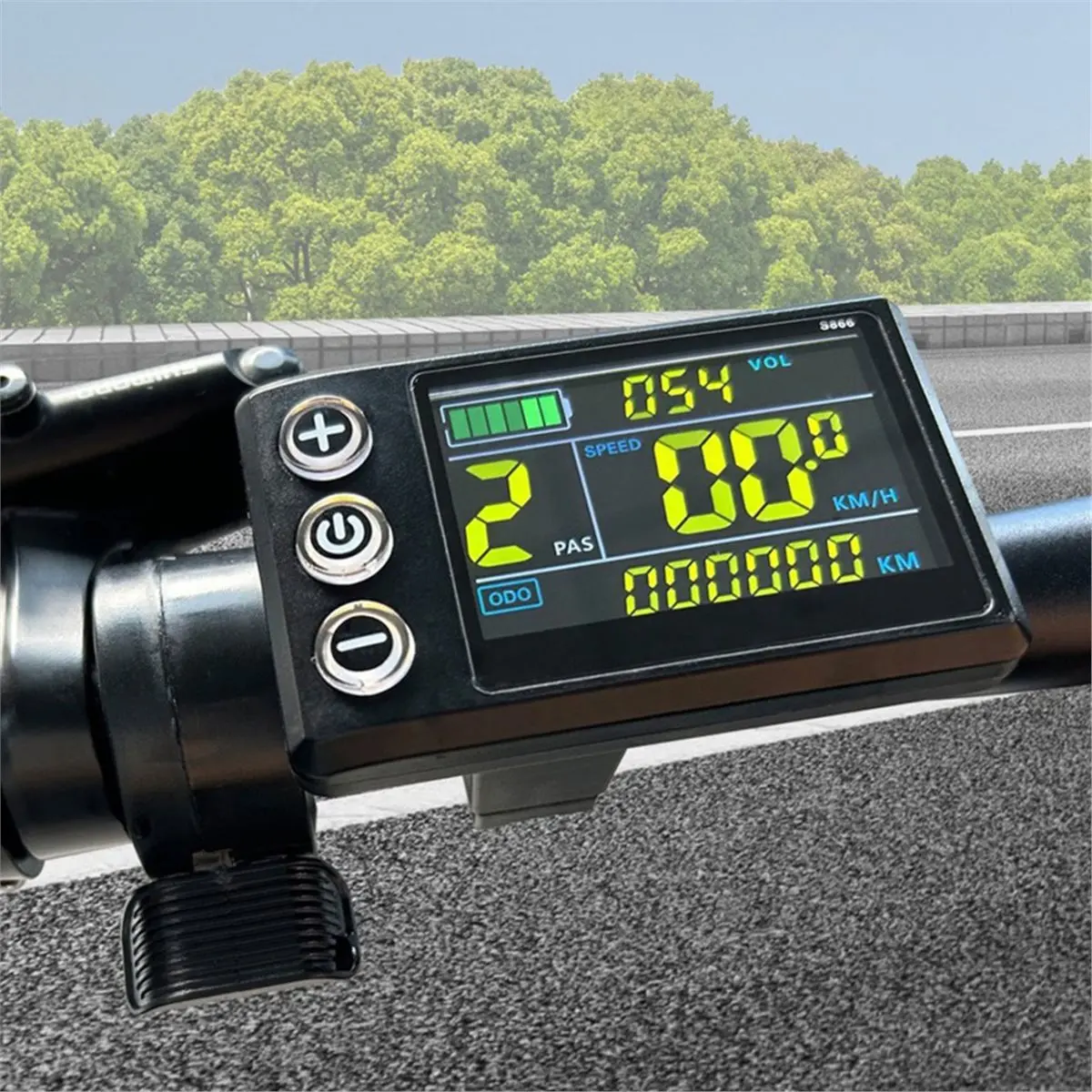 newA10R Three Mode Ebike Sine Wave Controller 6 Tube 36V 48V 17A LCD S866 Color Display for Brushless Wheel Hub Motor
