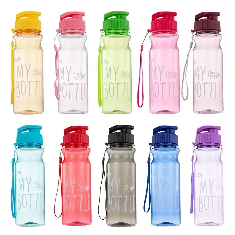 550ML Transparent Water Bottle Portable Sport Bottle for Drinking Kitchen Tools  Water Bottles Gym Travel Girl and Boy Water Cup images - 6