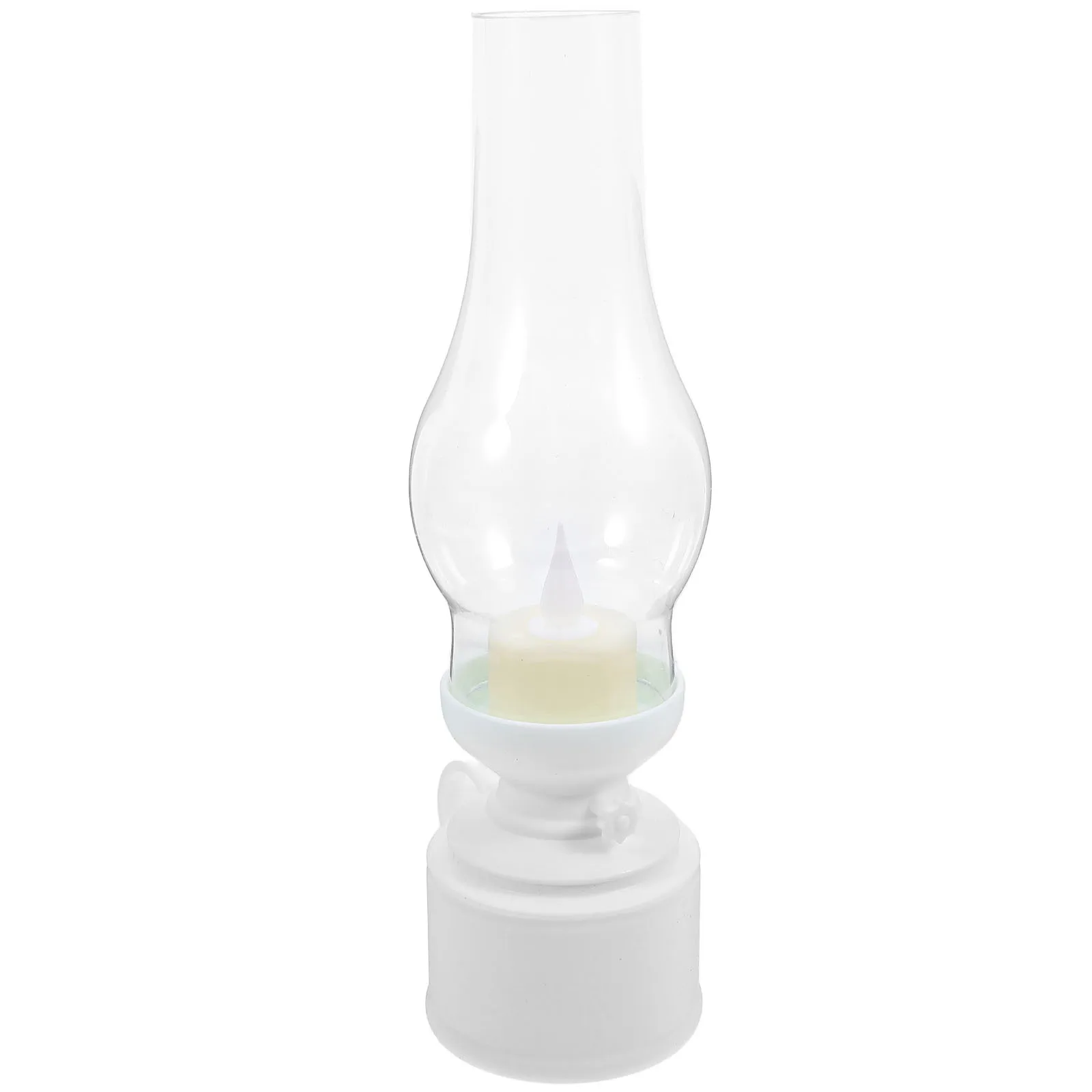 خمر LED مصباح قوي PP البلاستيك عديمة اللهب الجدول مصباح الرجعية ديكور المنزل ضوء الفوانيس #4