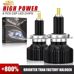 360 H7 LED Canbus Headlight 30000LM CSP Chip LED H4 H1 H11 9005 9006 HB3 HB4 9012 HIR2 300W 6000K PTF Ice Bulb Turbo Fog Light