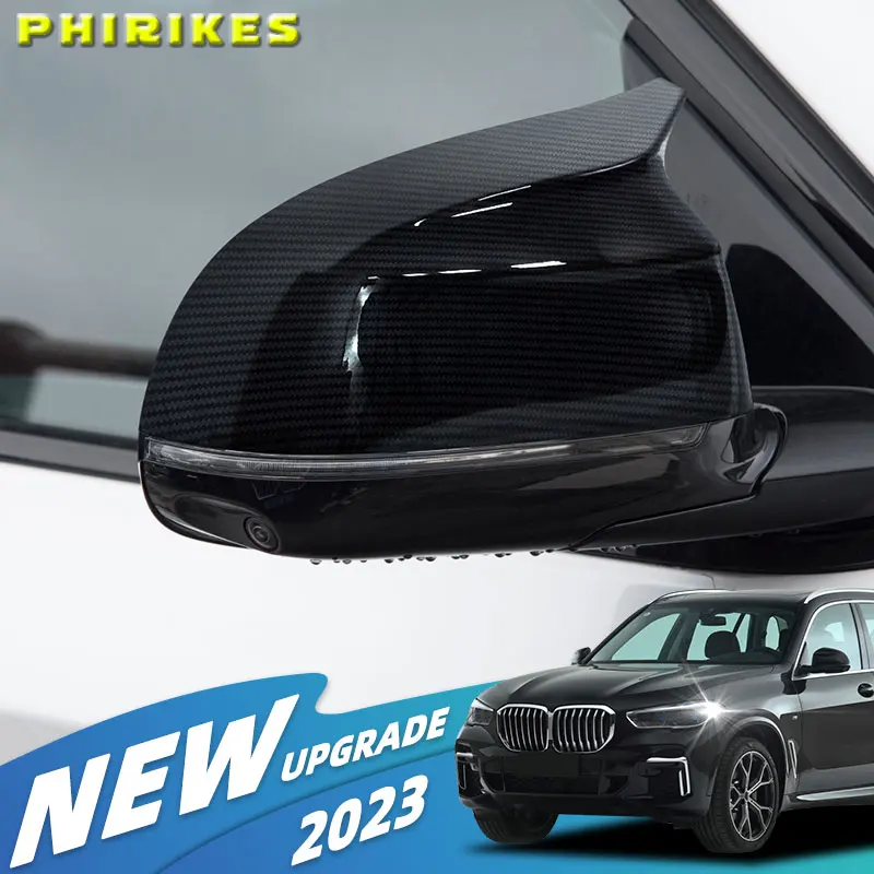 

Для BMW X3 G01, iX3, X4 G02, X5 G05, X6 G06, X7 G07, G08 2018-2023: Накладки на боковые зеркала заднего вида (корпуса/чехлы)