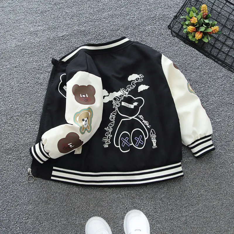 Men's and girls' spring and autumn baseball jacket jackets 2026 new style Children's wear stylish and sporty for children