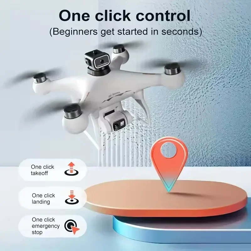 S116MAX 8K HD 전문 드론(듀얼 카메라 3개 배터리 포함) 광학 흐름 360 °   장애물 회피 WiFi 브러시리스 모터 RC 장난감