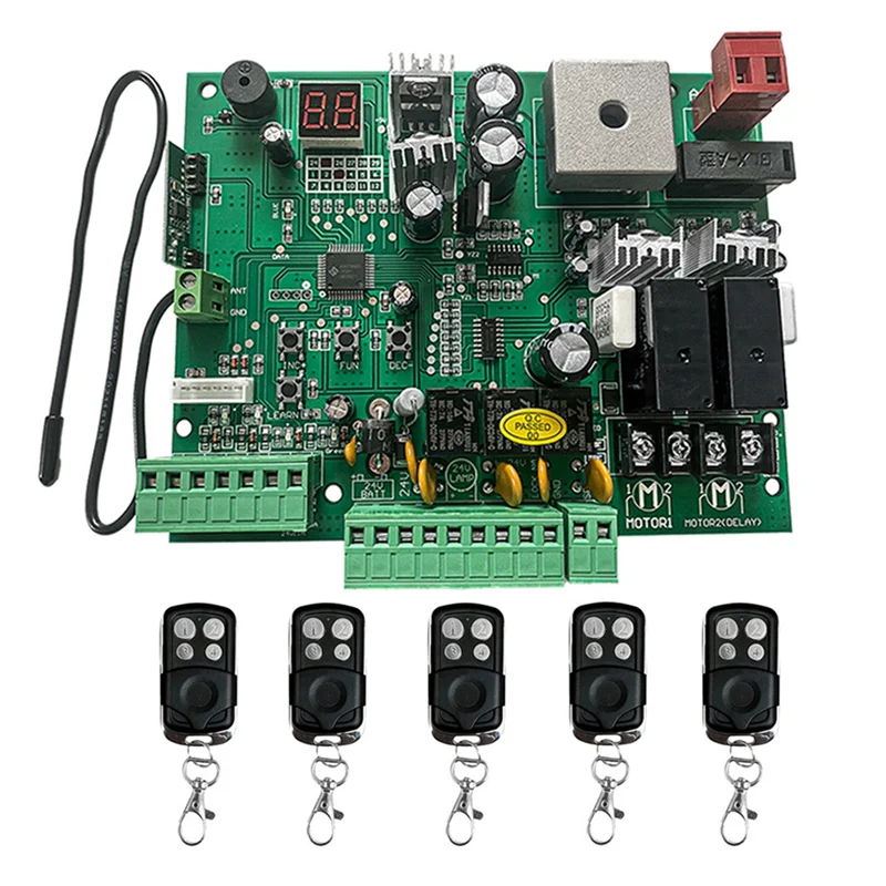 FFYY-لوحة تحكم تيار مستمر 24 فولت لوحة دارات مطبوعة 433.92 ميجا هرتز نظام مركز التحكم الذكي للوحة محرك باب المرآب