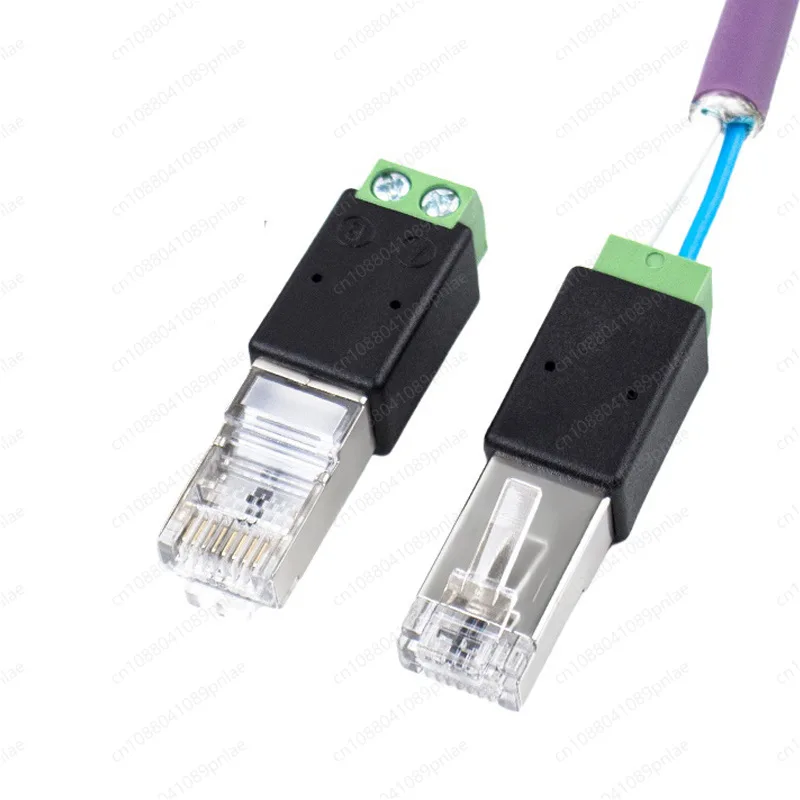 RJ45 to RS485 Serial Port Adapter Network Crystal Head to 2-Pin Terminal Industrial Communication
