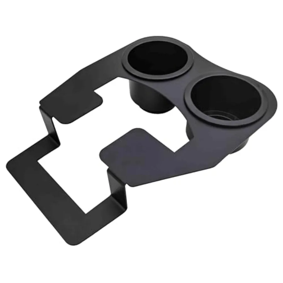 

Stainless Steel Armrest Center Console Cup Holder Insert for 1995-1999 Chevy OBS Silverado 1500 C1500, Heavy-Duty Metal Drink H