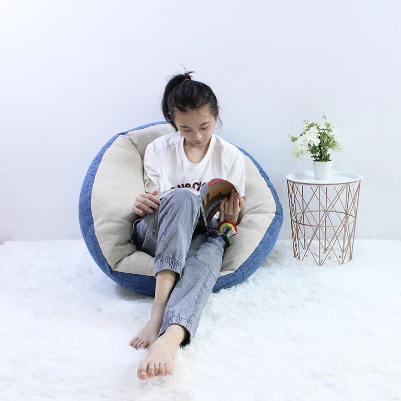 Lazy Sofa Tatami Children's Cute Book Corner Reading Bay Window Tatami Bedroom Baby Bean Bag Semicircle Cushion