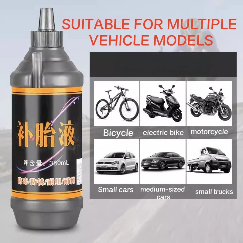 1PC 380ml Large Capacity Car Tire Repair Kit Non-destructive Fast Flat Tire Repair Kit Tyre Repair Sealer Bicycle Tire Repair